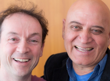 Dr Kataria et Fabrice Loizeau Congrès yoga du rire